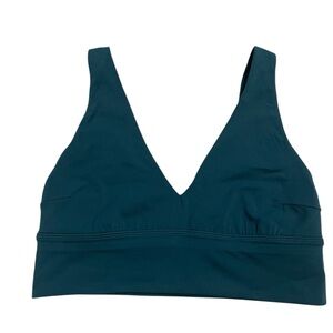 Lululemon Align Dark Green V-Neck Bra Light Support Size 8